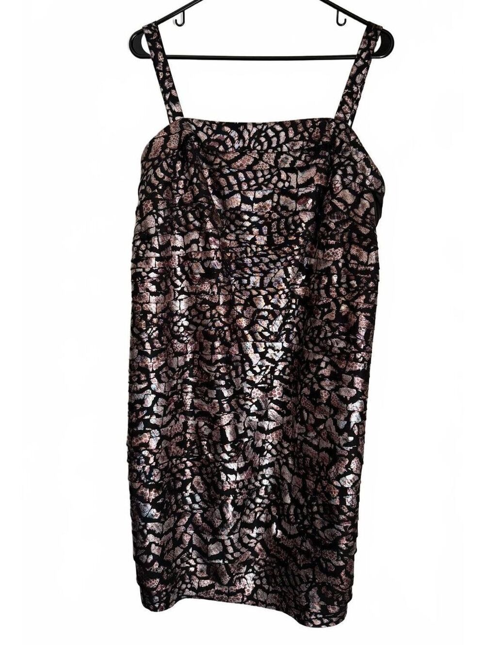 Dress Barn NEW Dress Size 16 Sleeveless Tiers Shiny Special Occasion Old Money